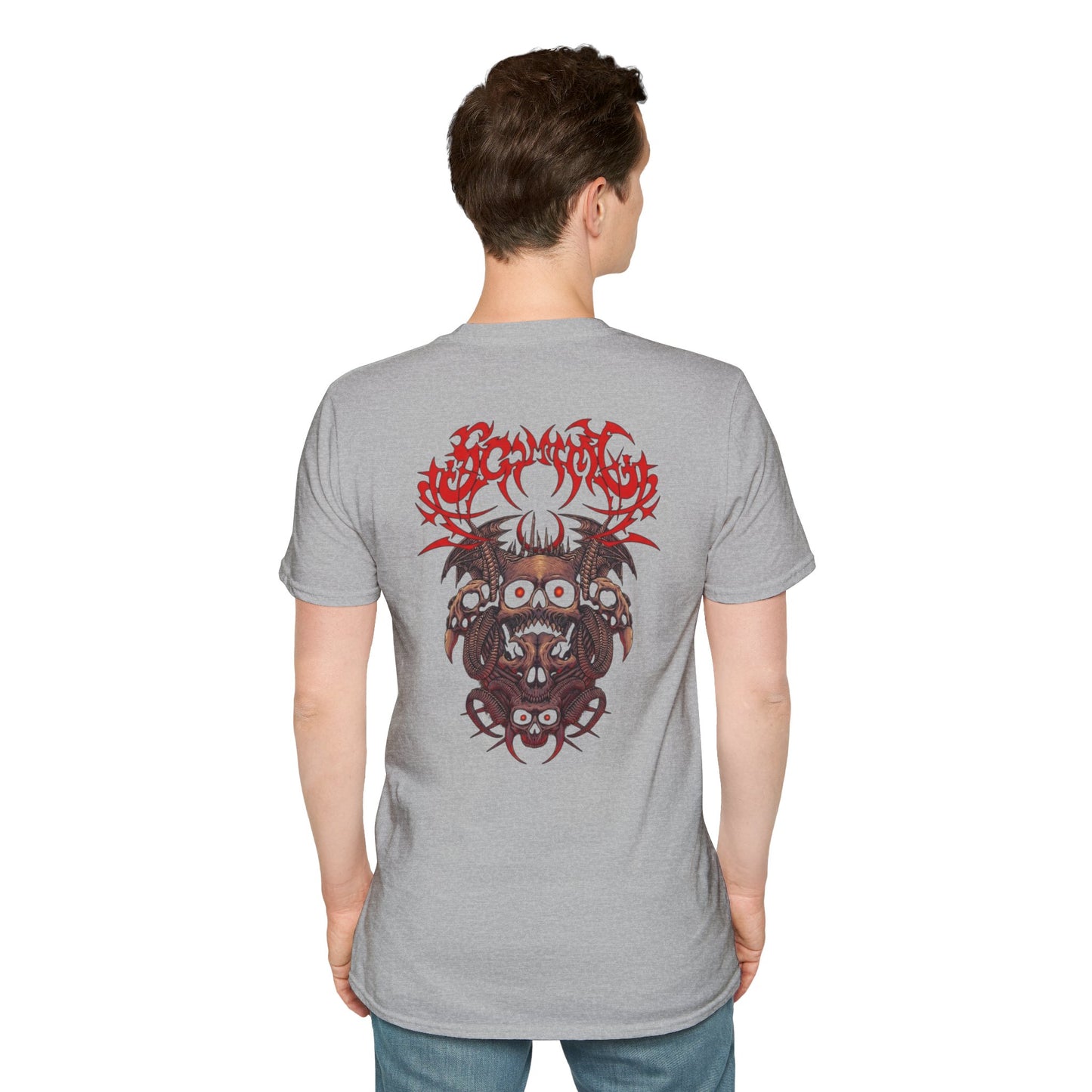 Distressed Thorn Heart T-Shirt — Grunge Gothic Chest Print