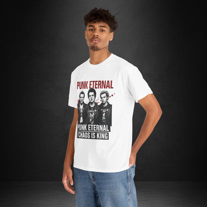 Punk Eternal Graphic Tee — "Chaos Is King" Vintage Punk Band Shirt
