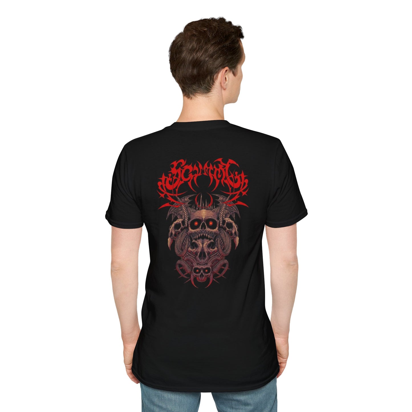Distressed Thorn Heart T-Shirt — Grunge Gothic Chest Print