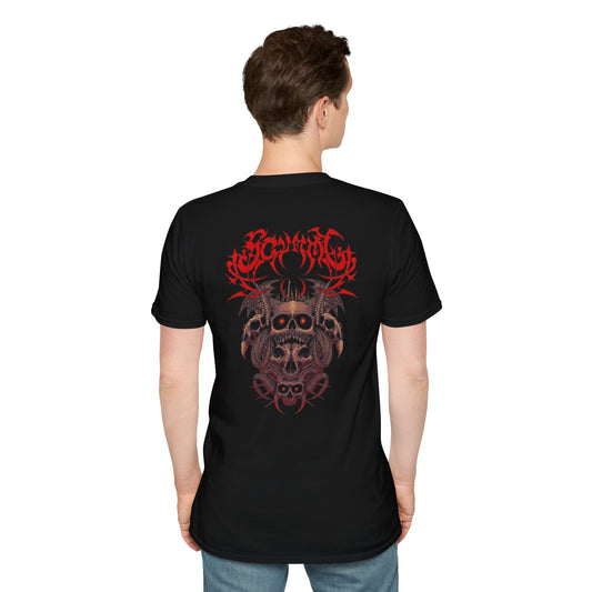 Distressed Thorn Heart T-Shirt — Grunge Gothic Chest Print