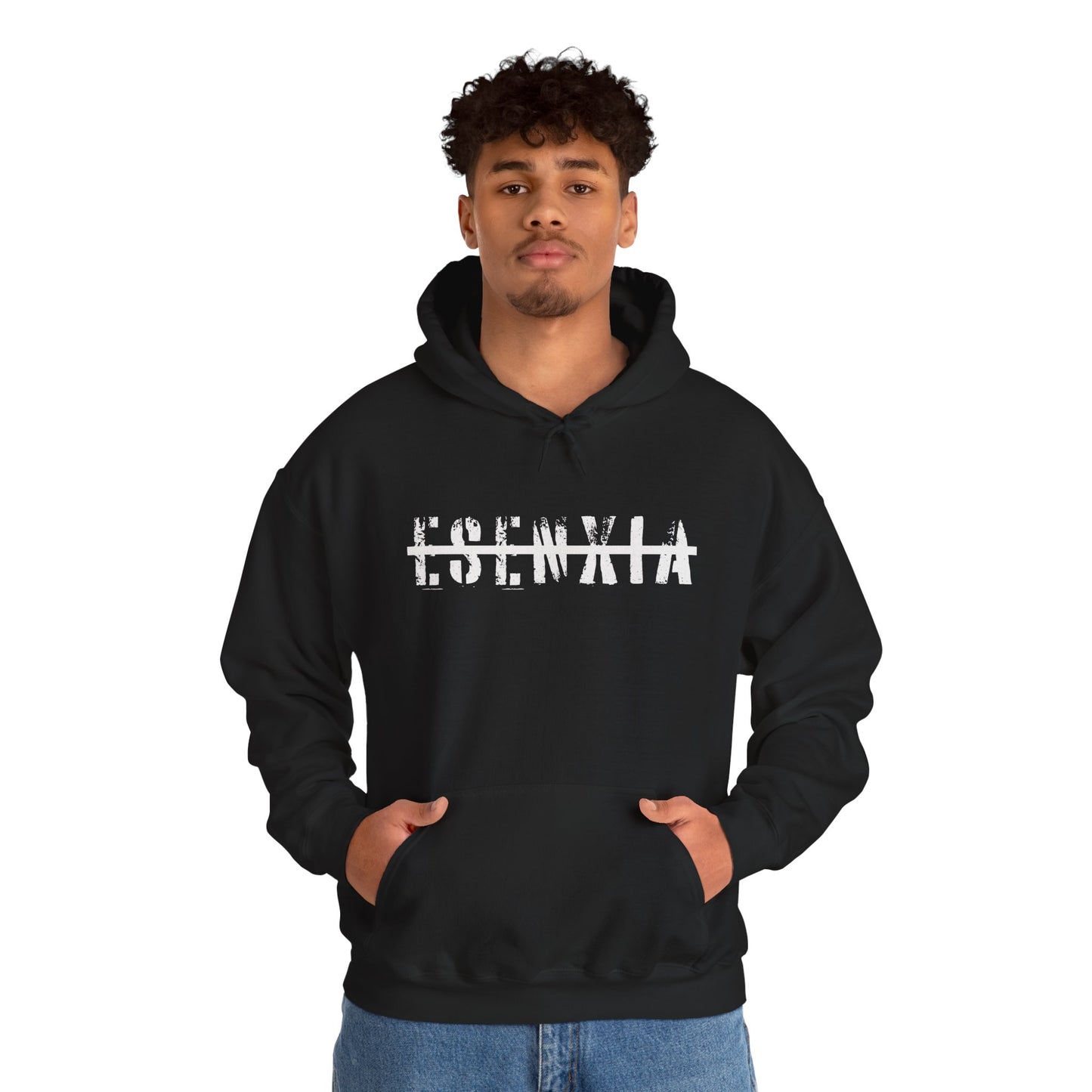 IGNITE — Esenwia Distressed Logo Hoodie | Grunge Streetwear