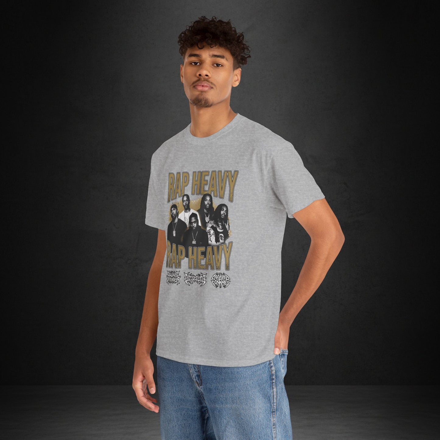 Rap Heavy Band Tee — Vintage-Style Hip Hop Graphic T-Shirt