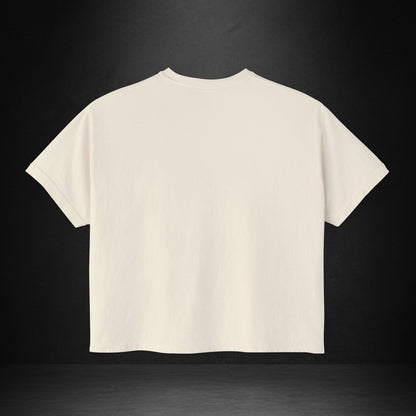 Women's Boxy Tee — Monogram 'V' with Pistol Graphic
