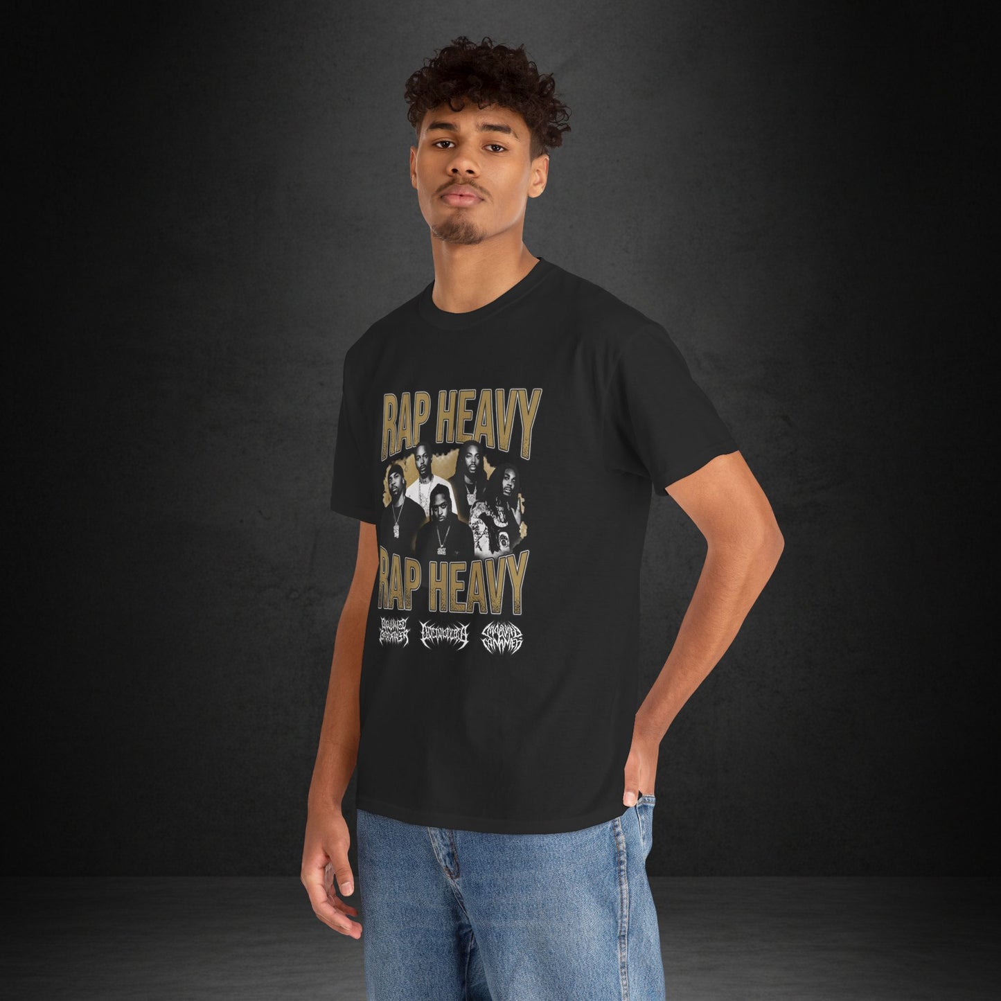Rap Heavy Band Tee — Vintage-Style Hip Hop Graphic T-Shirt
