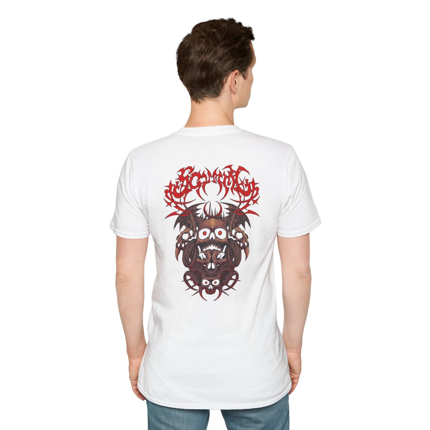 Distressed Thorn Heart T-Shirt — Grunge Gothic Chest Print