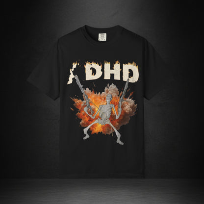 Skeleton Riot Graphic T-Shirt – Explosive DHD Band Tee