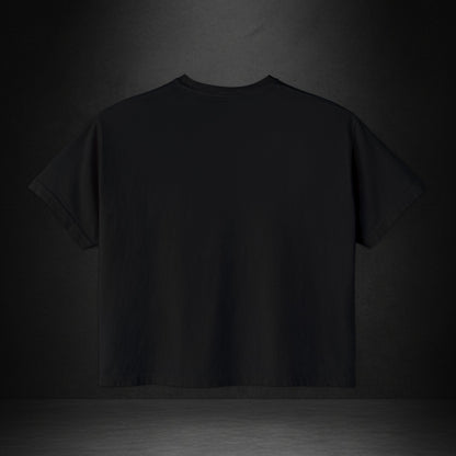 Women's Boxy Tee — Monogram 'V' with Pistol Graphic