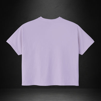 Women's Boxy Tee — Monogram 'V' with Pistol Graphic