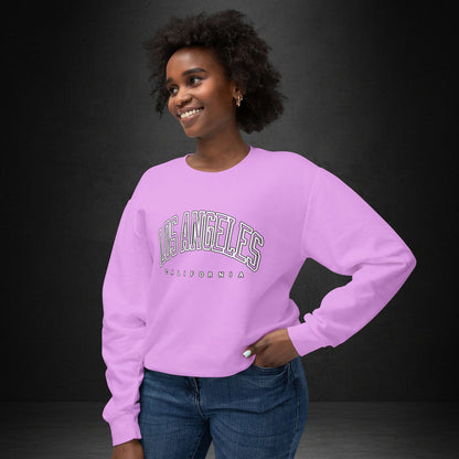 Los Angeles California Crewneck Sweatshirt — Minimal Vintage City Logo