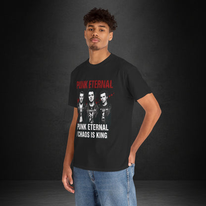 Punk Eternal Graphic Tee — "Chaos Is King" Vintage Punk Band Shirt