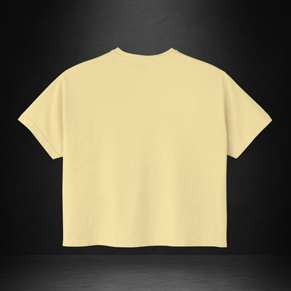 Women's Boxy Tee — Monogram 'V' with Pistol Graphic