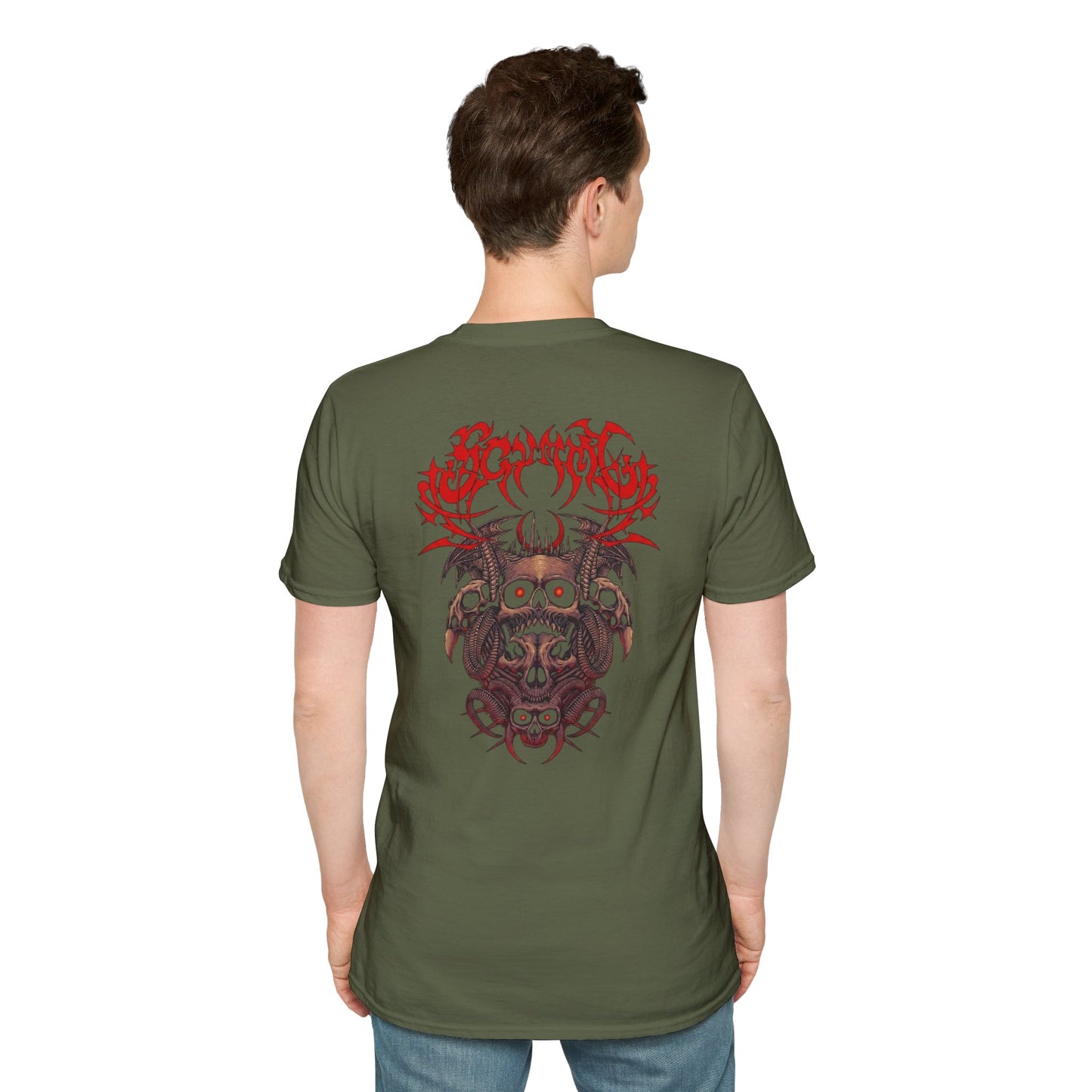 Distressed Thorn Heart T-Shirt — Grunge Gothic Chest Print