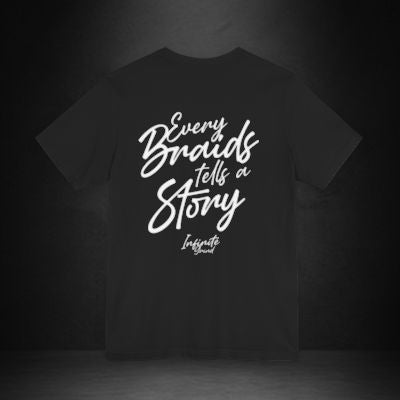 Braided Heart Tee — “Every Braid Tells a Story” Short Sleeve T-Shirt