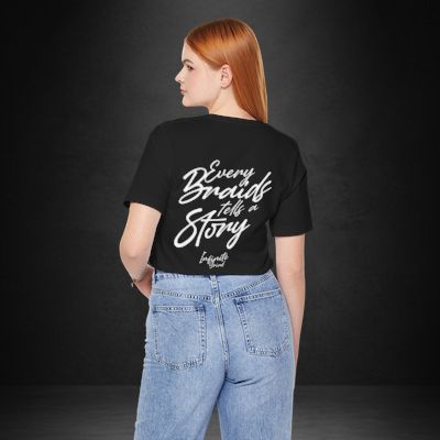 Braided Heart Tee — “Every Braid Tells a Story” Short Sleeve T-Shirt