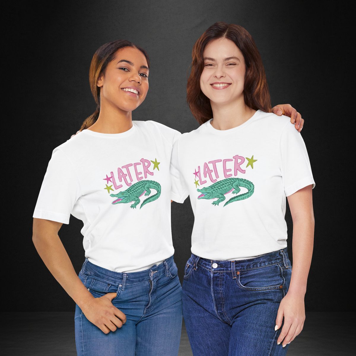 Later, After While Tee — Retro Alligator Graphic T-Shirt