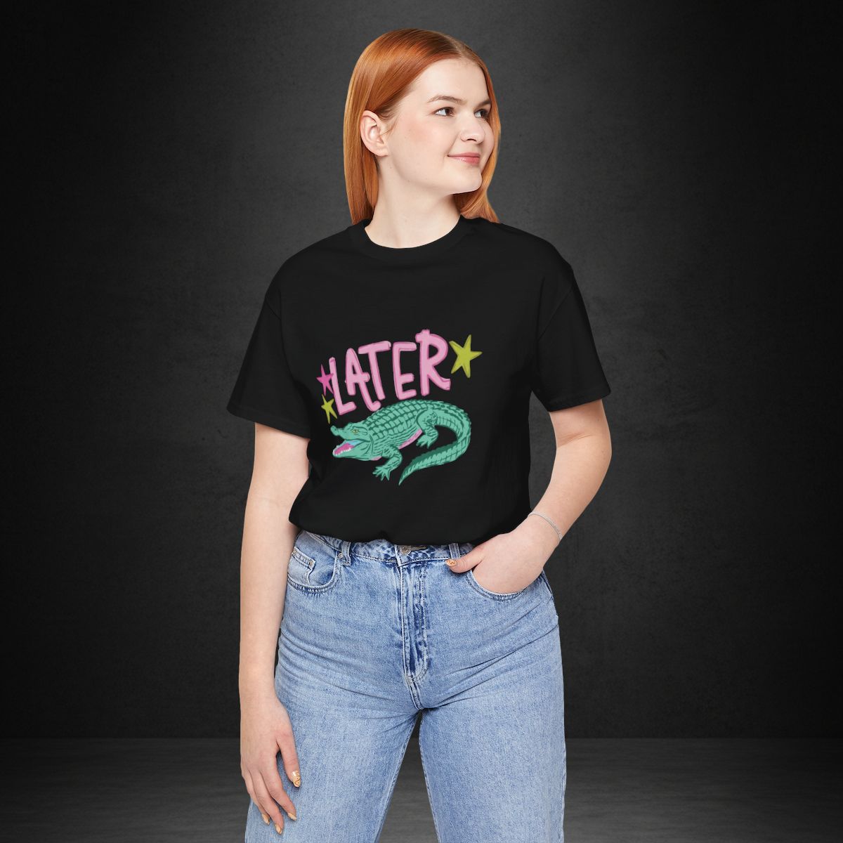 Later, After While Tee — Retro Alligator Graphic T-Shirt