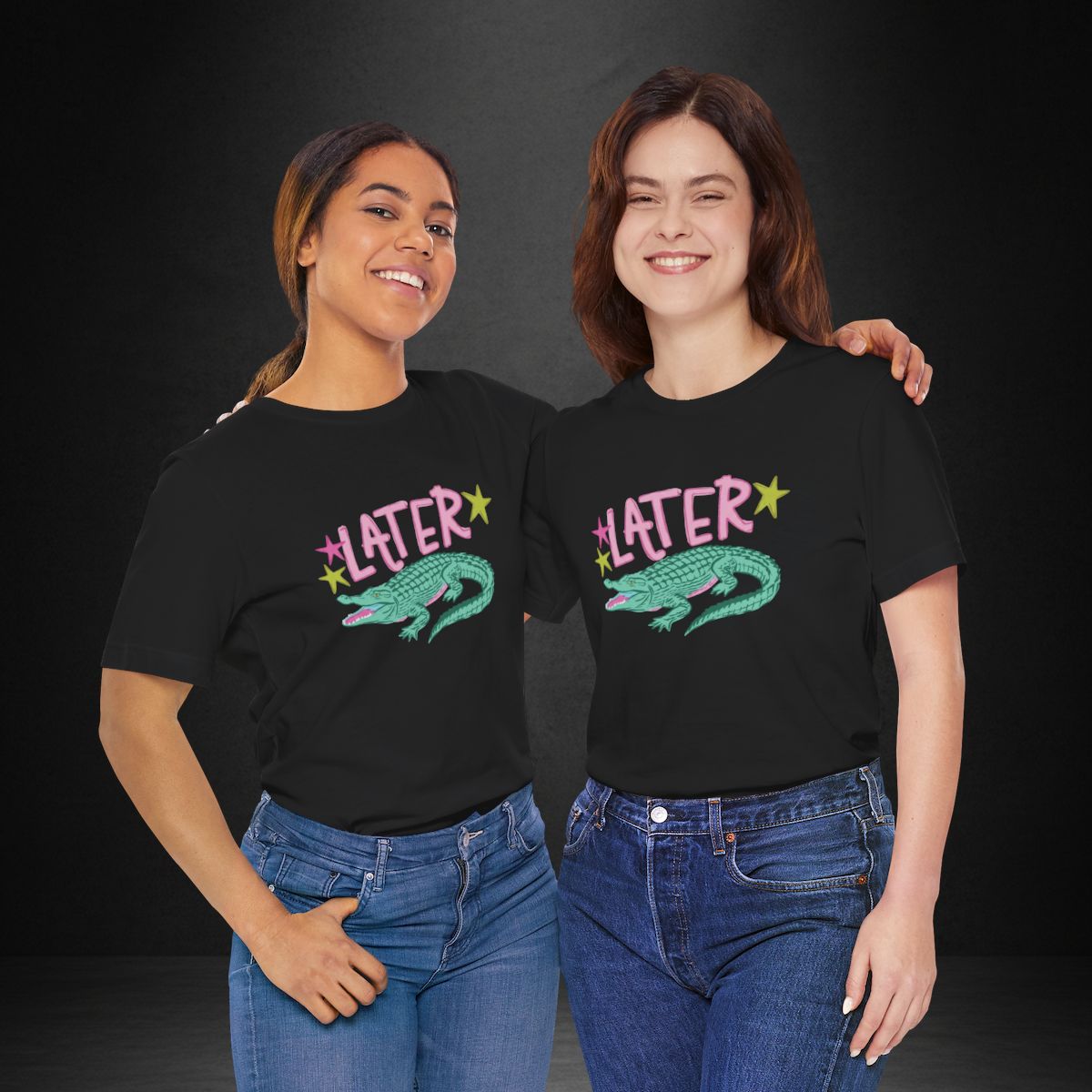 Later, After While Tee — Retro Alligator Graphic T-Shirt