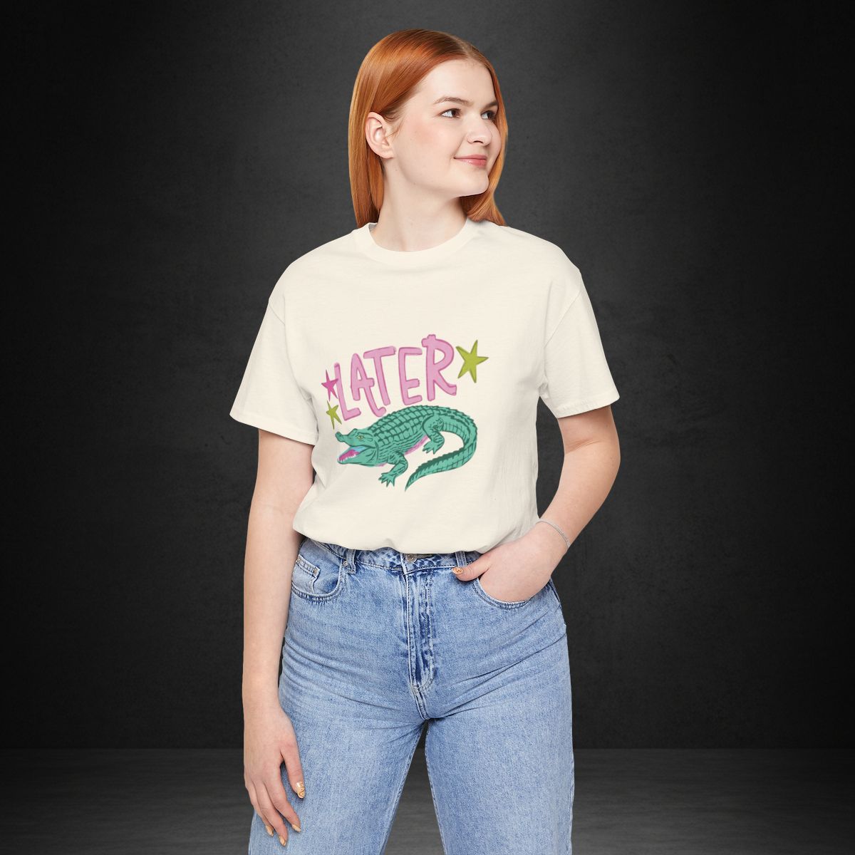 Later, After While Tee — Retro Alligator Graphic T-Shirt