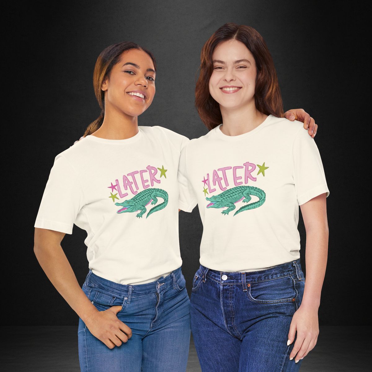 Later, After While Tee — Retro Alligator Graphic T-Shirt