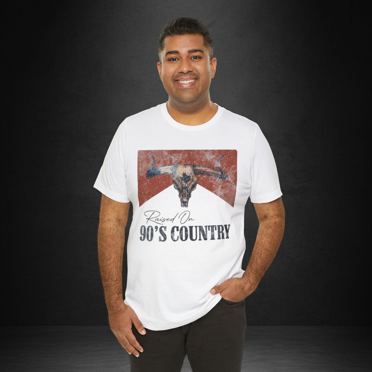 Raised On 90's Country Tee — Vintage Longhorn Country Music Shirt